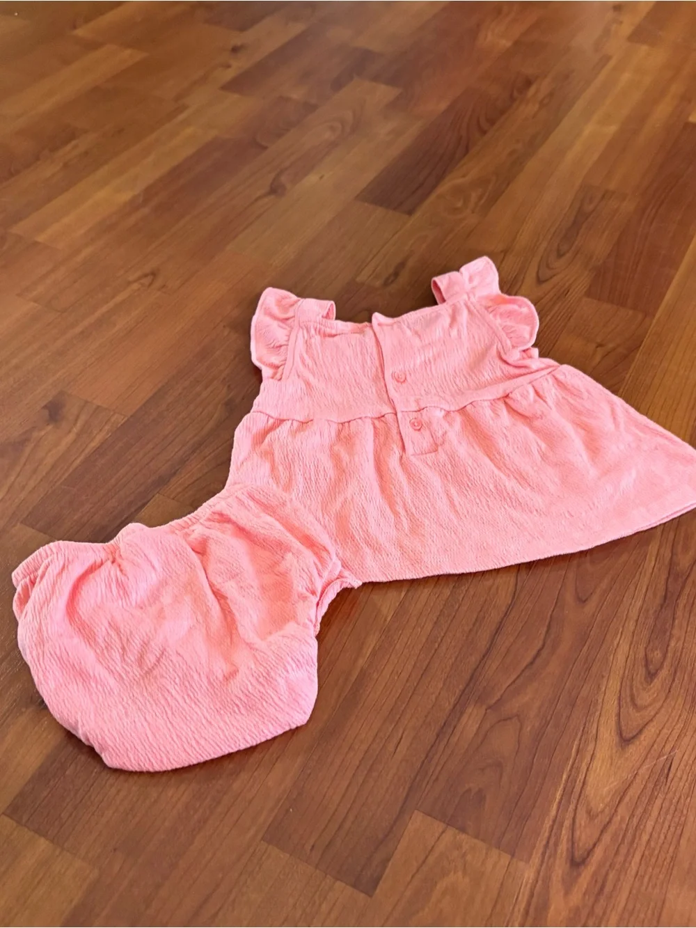 Carter's Baby Girl Pink Ruffle Dress & Bloomers Set 12 month